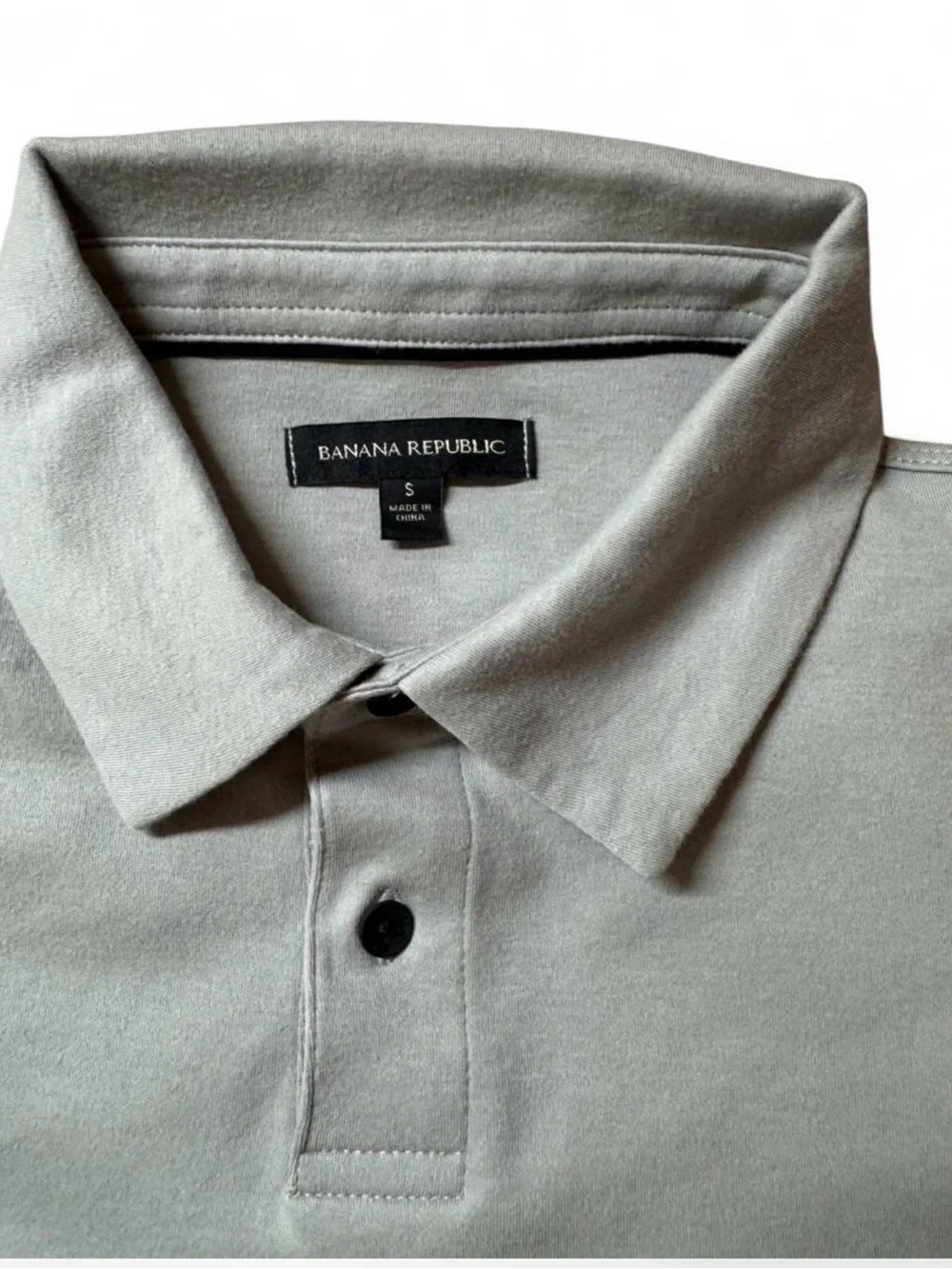 Banana Republic Men’s Gray Polo Shirt long sleeve